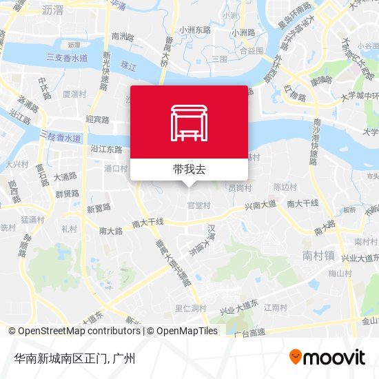 华南新城南区正门地图