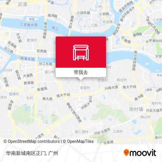 华南新城南区正门地图