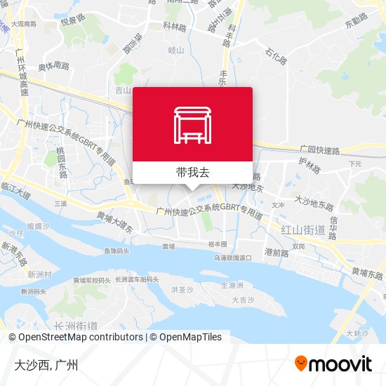 大沙西地图