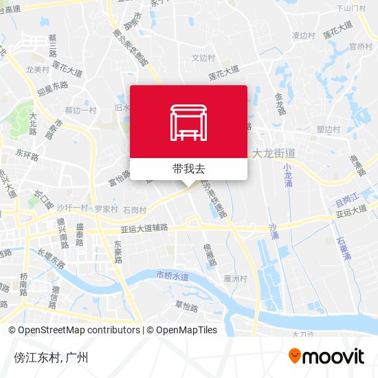 傍江东村地图