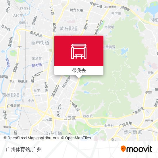 广州体育馆地图