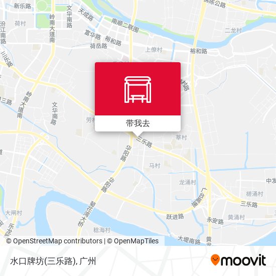 水口牌坊(三乐路)地图