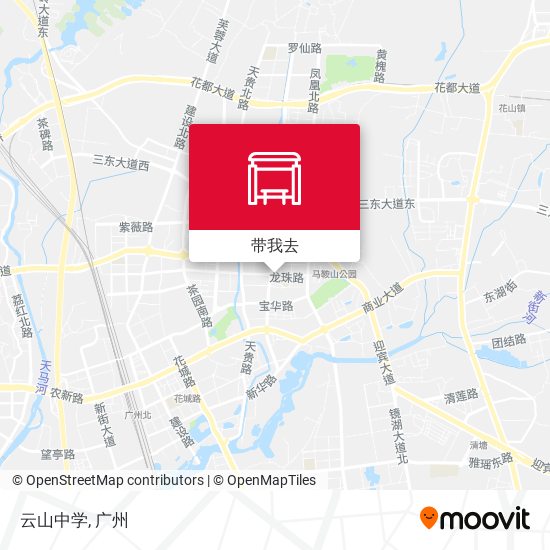 云山中学地图