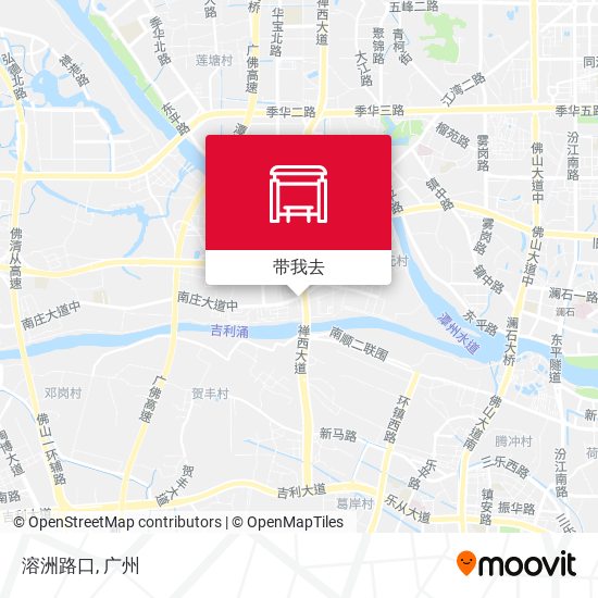 溶洲路口地图