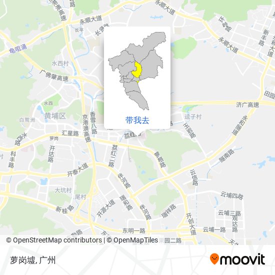 萝岗墟地图