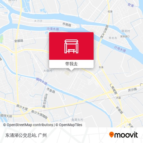 东涌湖公交总站地图