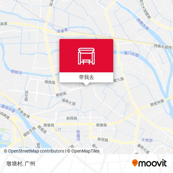 墩塘村地图