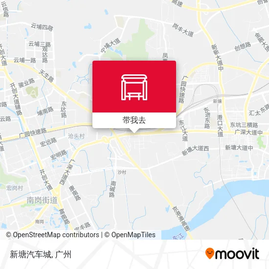 新塘汽车城地图