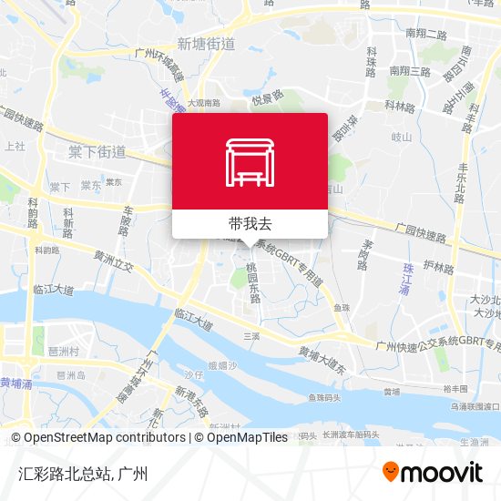 汇彩路北总站地图