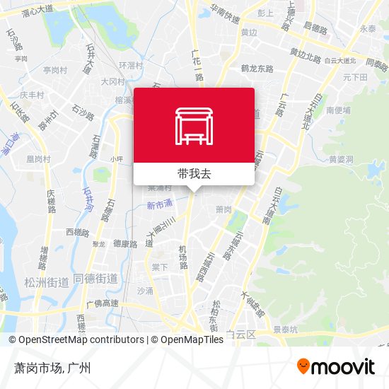 萧岗市场地图