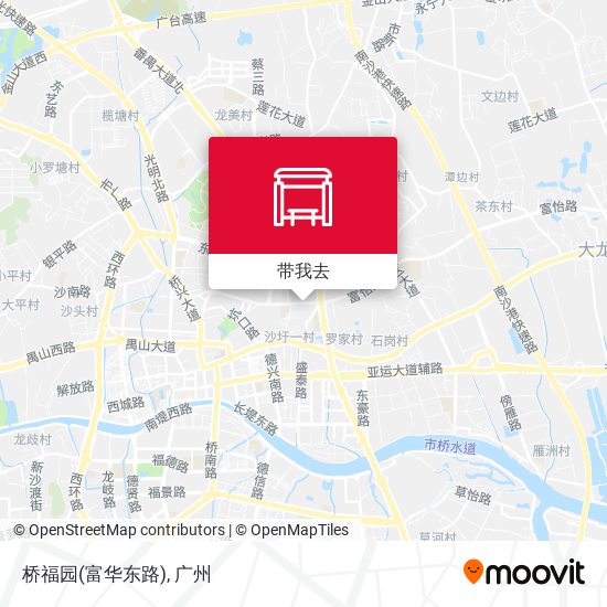 桥福园(富华东路)地图