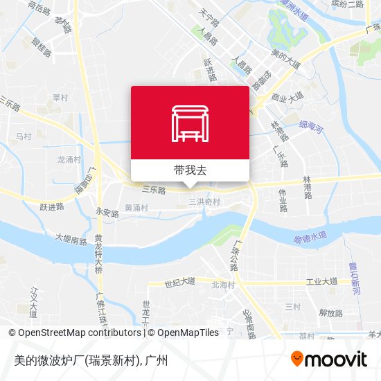 美的微波炉厂(瑞景新村)地图