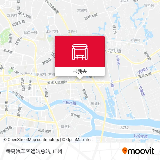 番禺汽车客运站总站地图