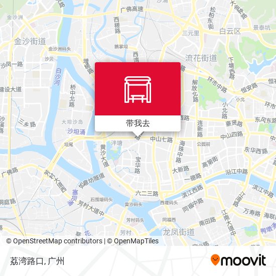 荔湾路口地图