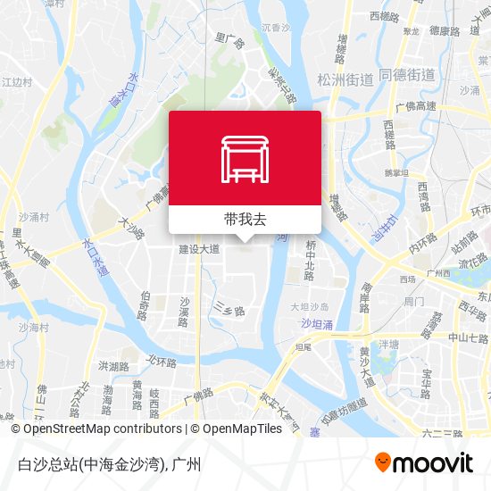 白沙总站(中海金沙湾)地图