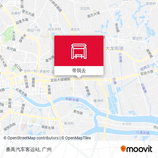 番禺汽车客运站地图