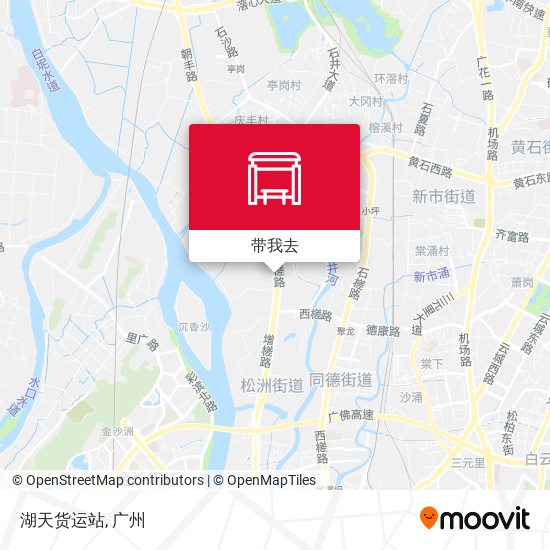 湖天货运站地图