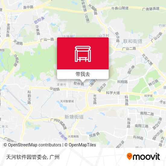天河软件园管委会地图