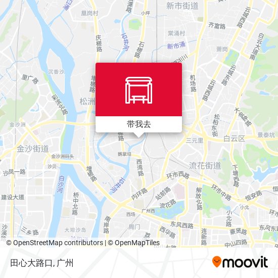 田心大路口地图