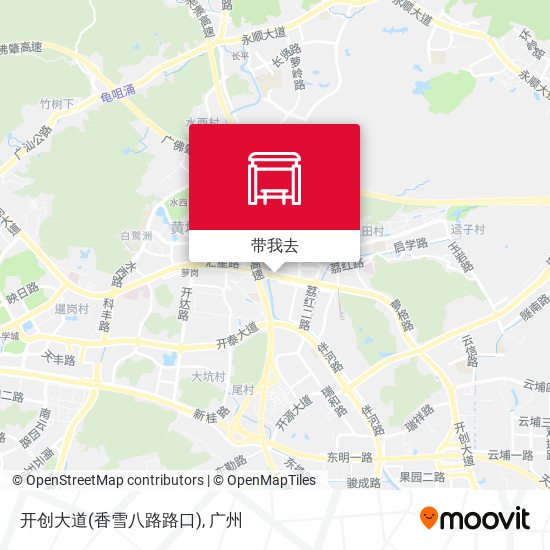 开创大道(香雪八路路口)地图