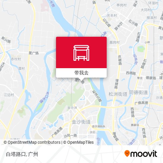 白塔路口地图