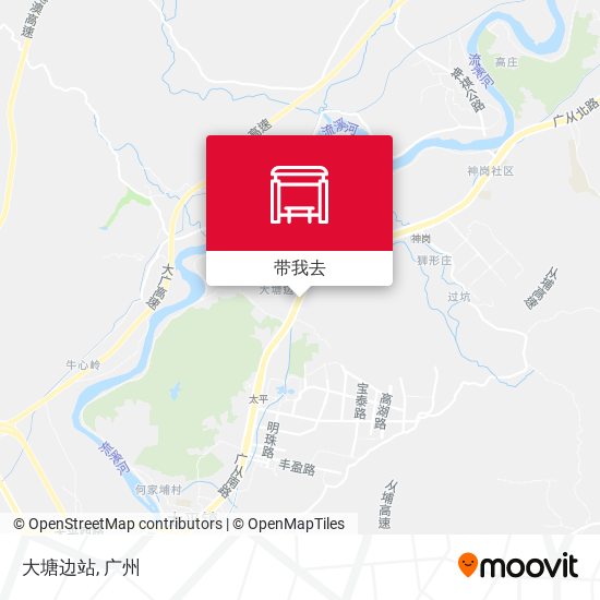 大塘边站地图