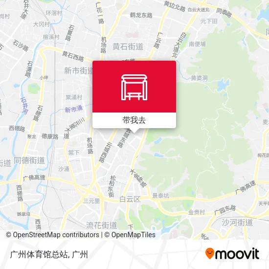广州体育馆总站地图