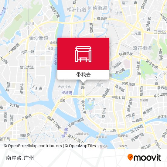 南岸路地图