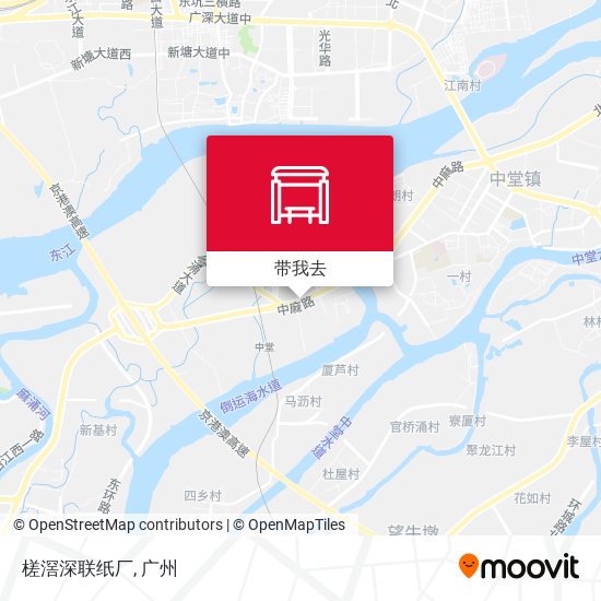 槎滘深联纸厂地图