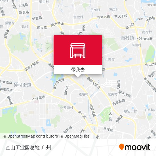 金山工业园总站地图
