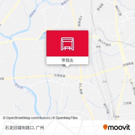 石龙旧墟街路口地图