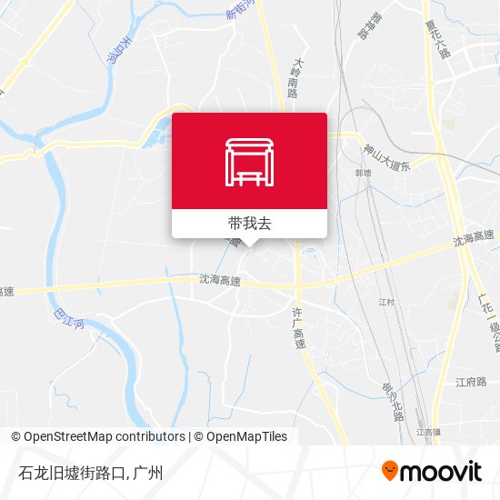 石龙旧墟街路口地图