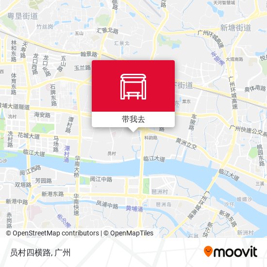 员村四横路地图