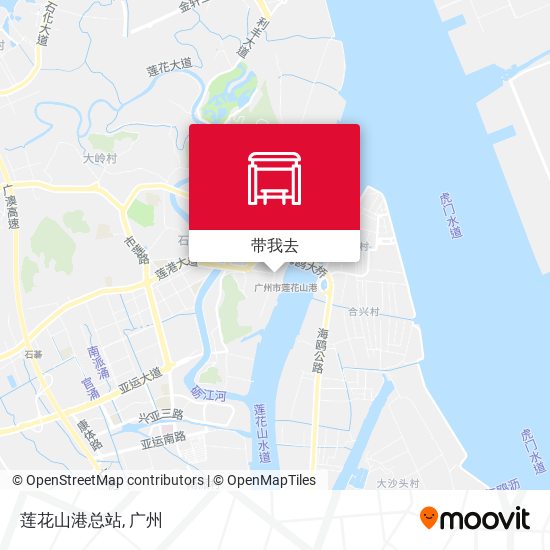 莲花山港总站地图