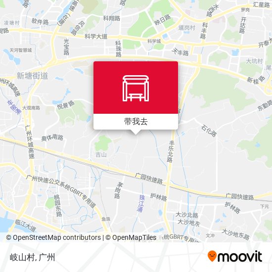 岐山村地图