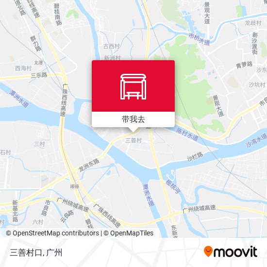 三善村口地图