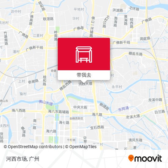 河西市场地图