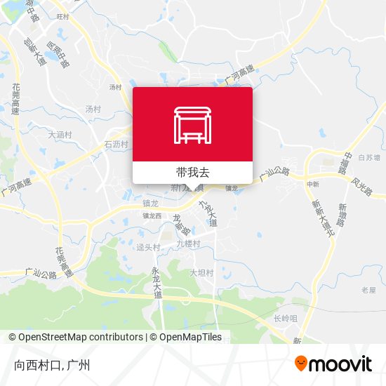 向西村口地图