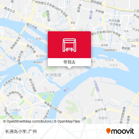 长洲岛小学地图