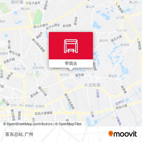 茶东总站地图