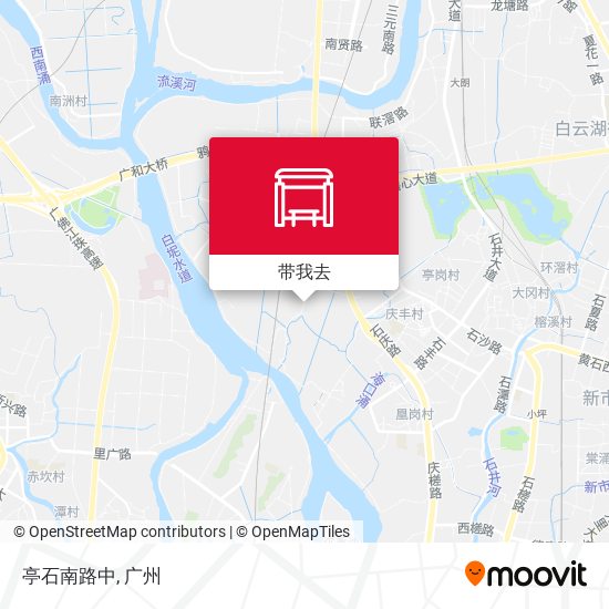 亭石南路中地图