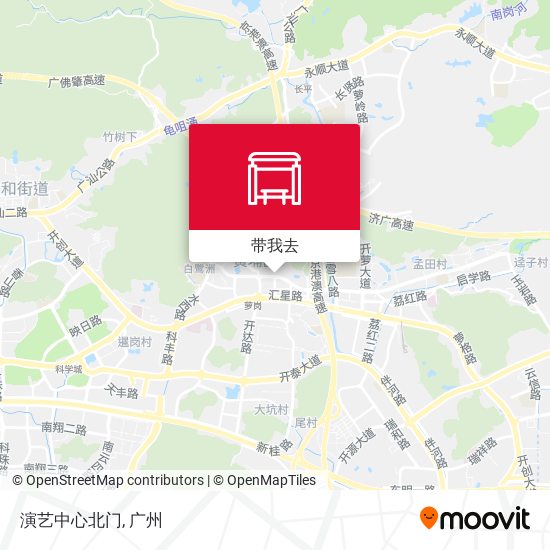 演艺中心北门地图
