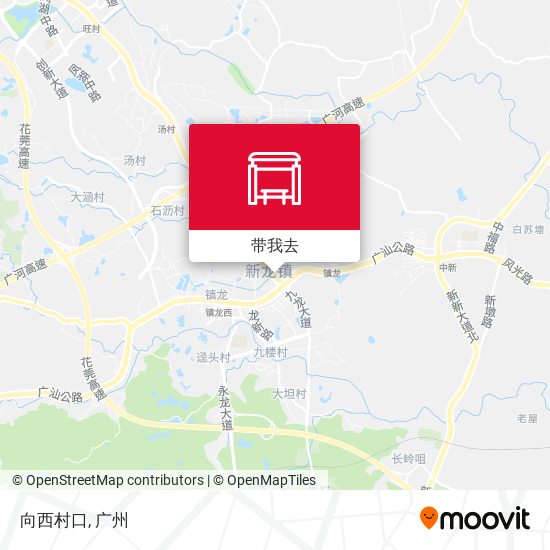 向西村口地图