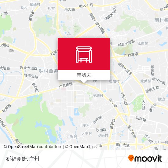 祈福食街地图