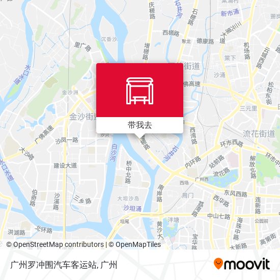 广州罗冲围汽车客运站地图