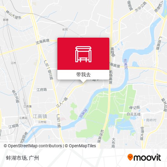 蚌湖市场地图