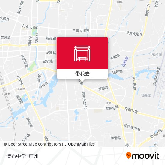 清布中学地图