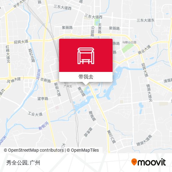 秀全公园地图