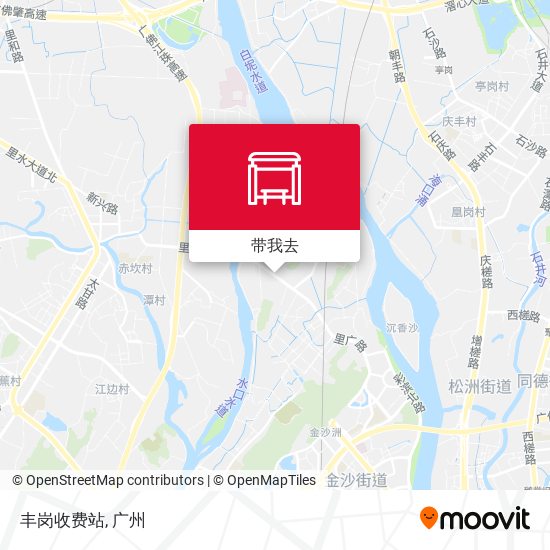 丰岗收费站地图