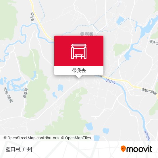 蓝田村地图